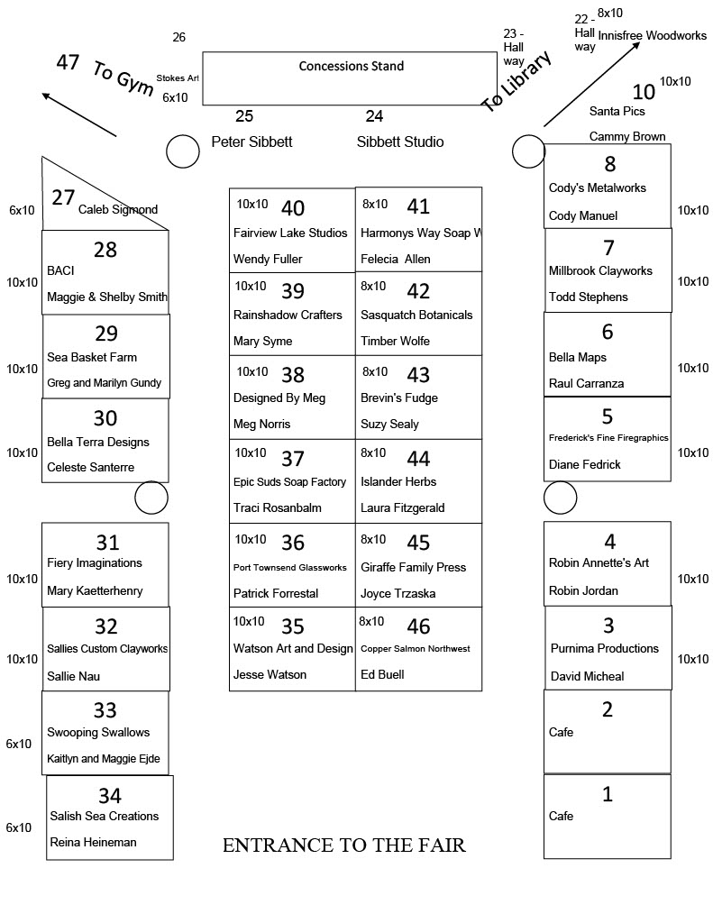 Chimacum Art & Crafts Fair Map, Commons